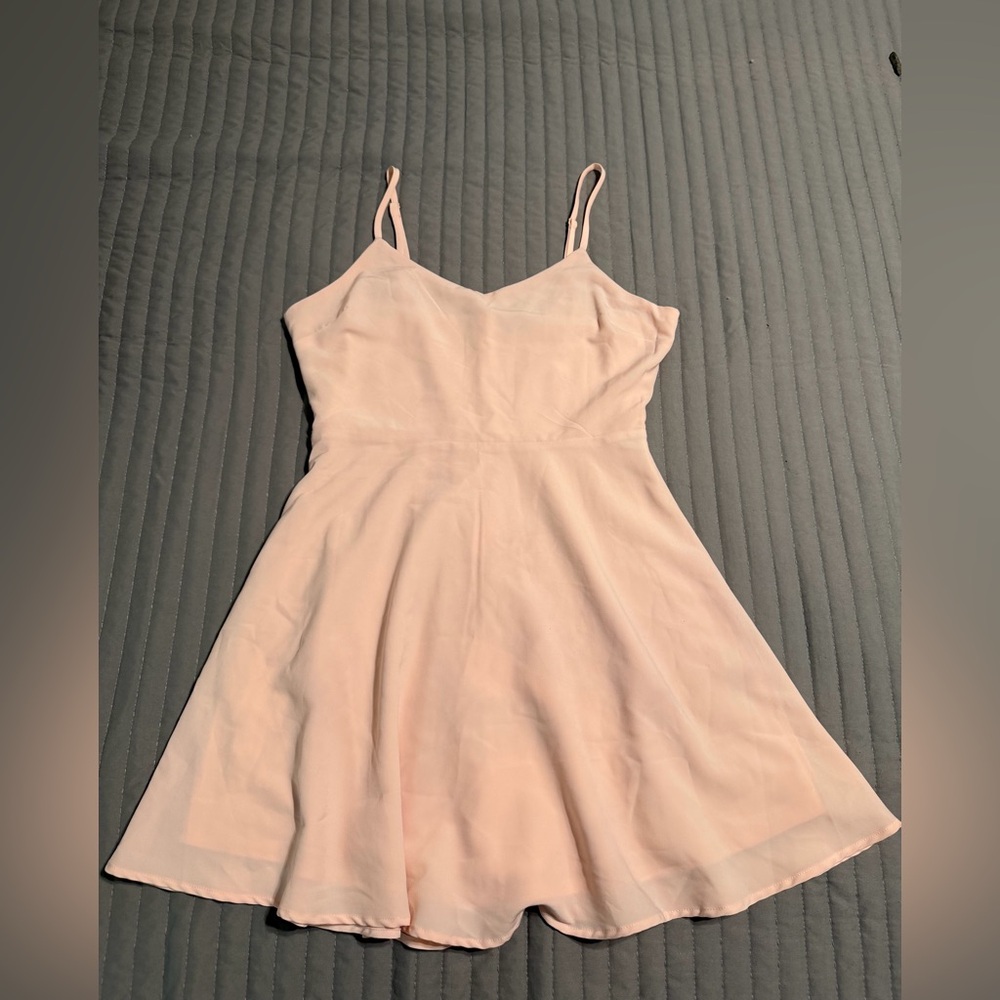 Forever 21 Light Pink Mini Dress with Spaghetti Straps